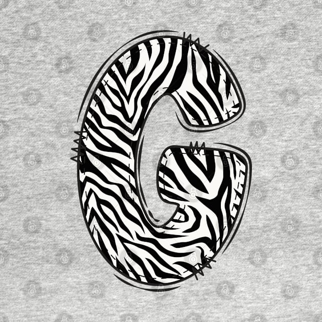 Zebra Letter G by Xtian Dela ✅